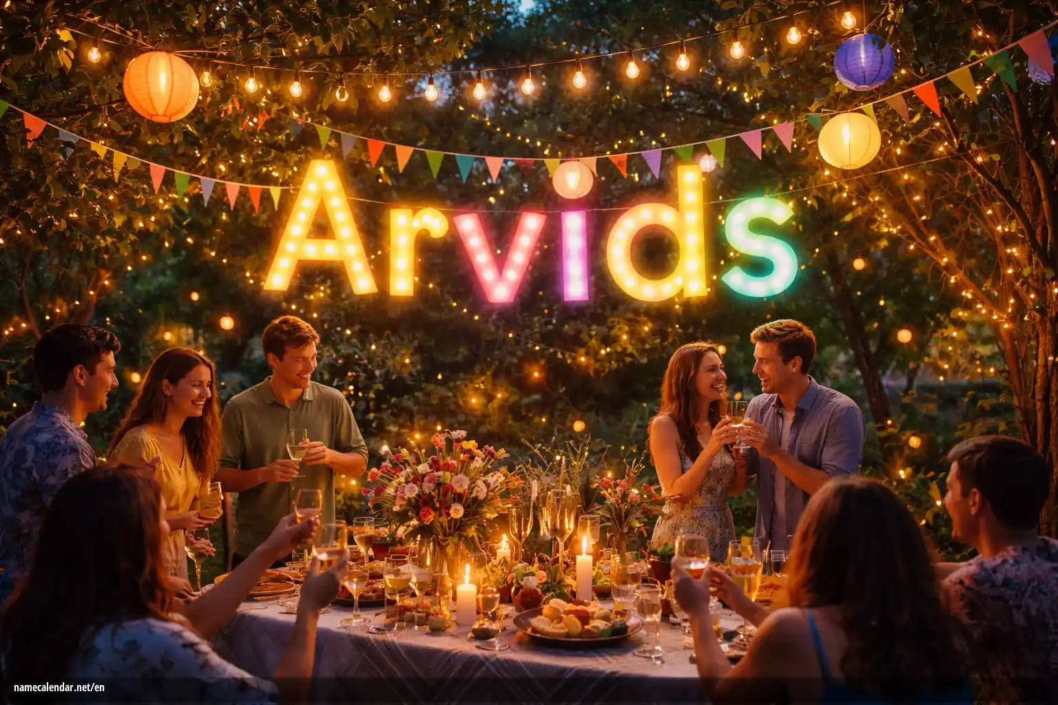 Celebration of name day and name - Arvids