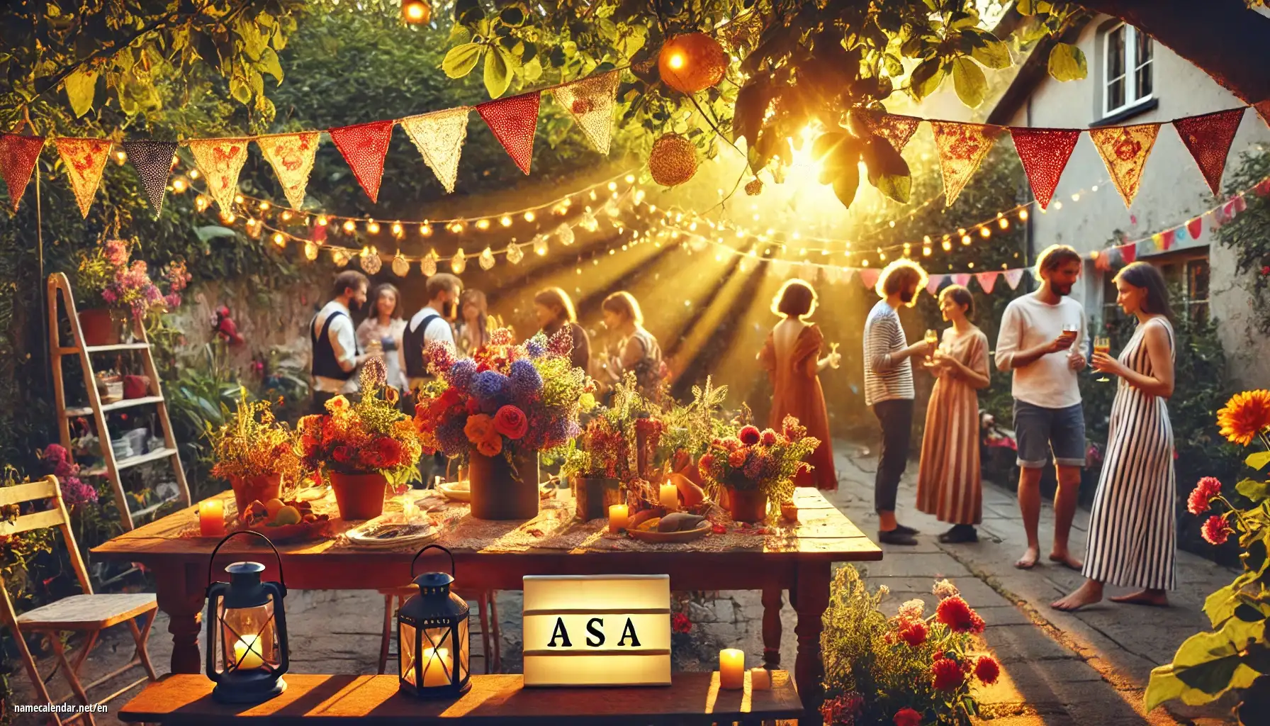 Celebration of name day and name - Asa