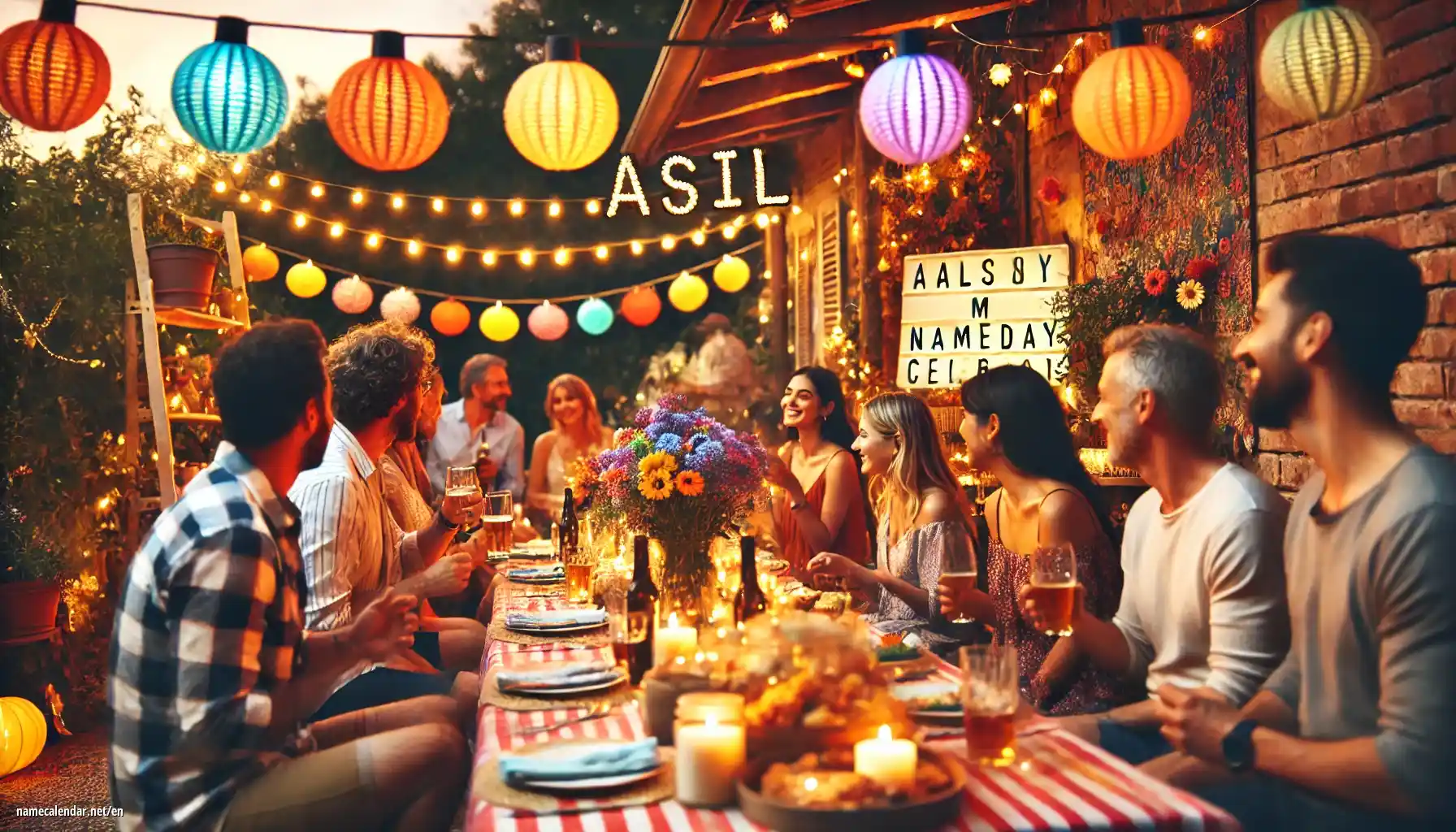 Celebration of name day and name - Asil