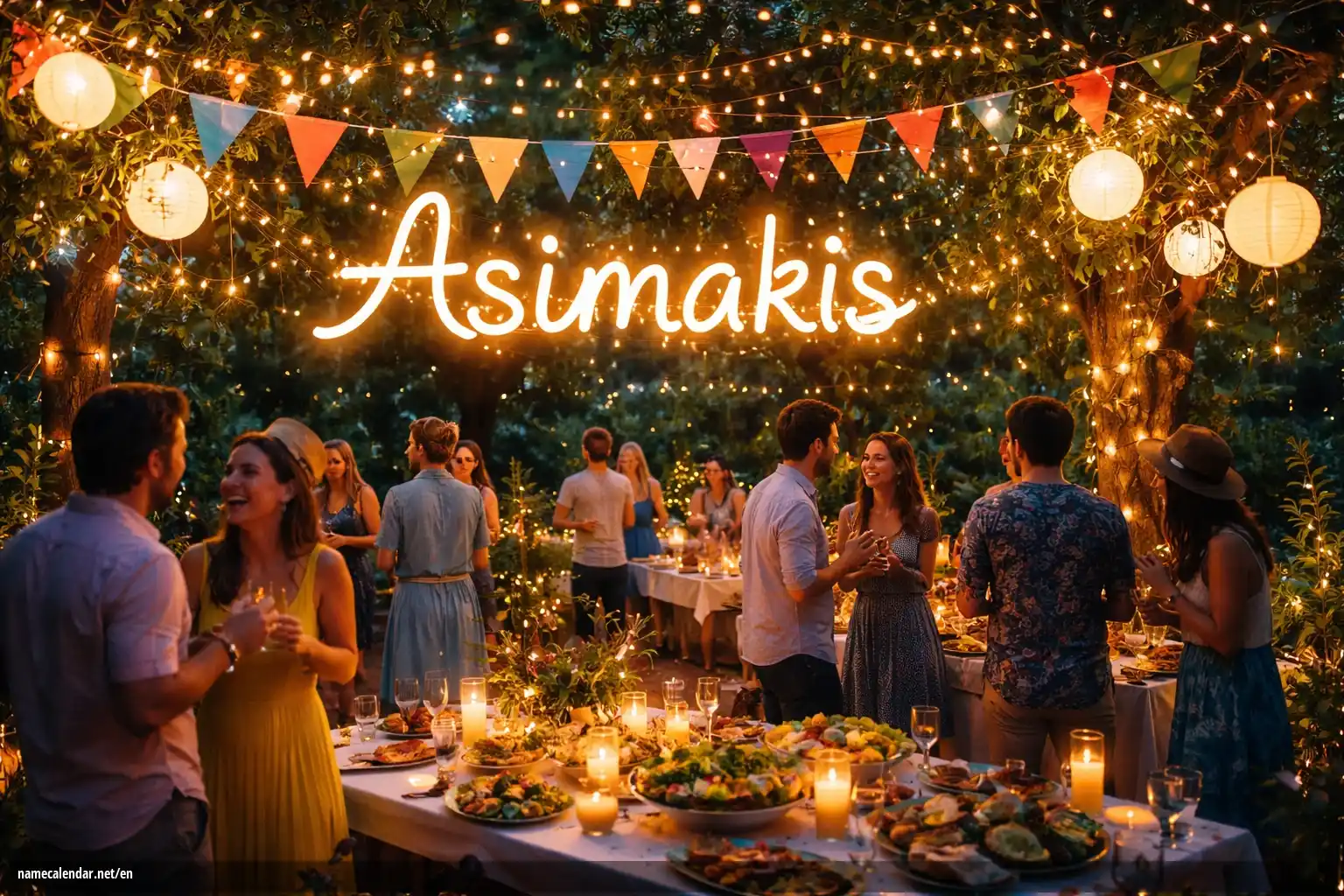 Celebration of name day and name - Asimakis