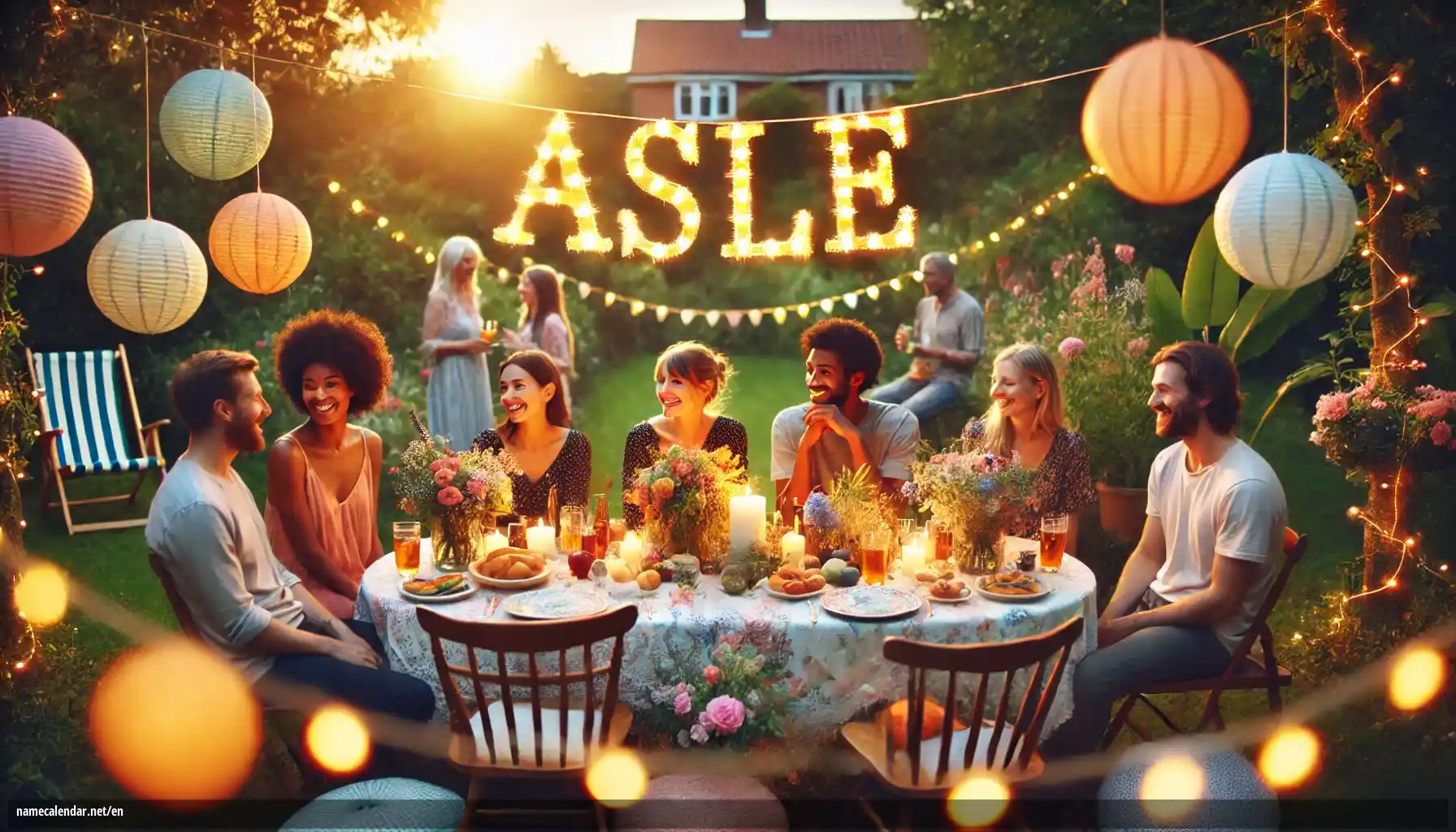 Celebration of name day and name - Asle