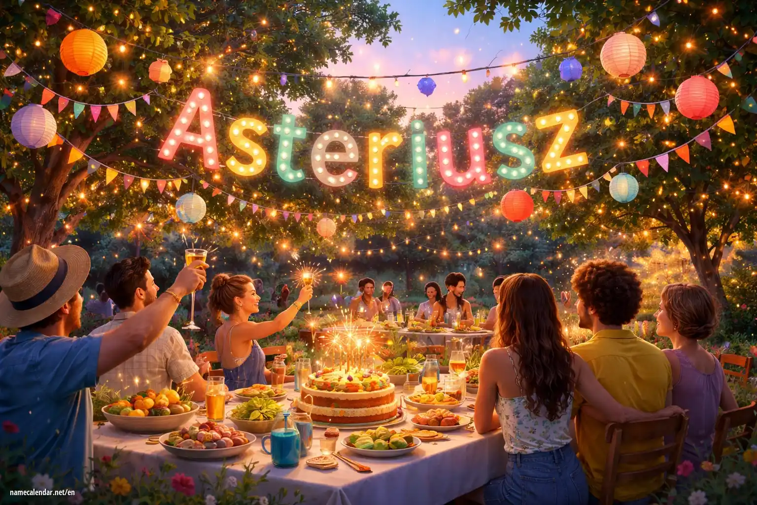 Celebration of name day and name - Asteriusz