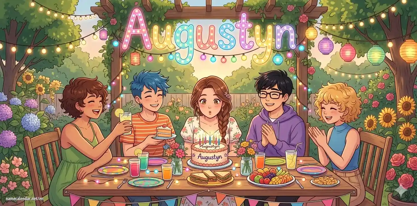 Celebration of name day and name - Augustyn