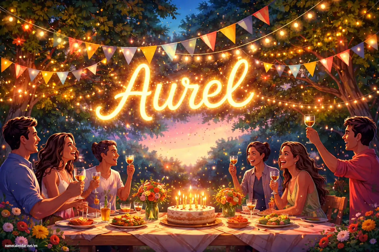 Celebration of name day and name - Aurel