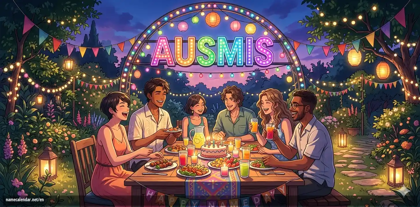 Celebration of name day and name - Ausmis
