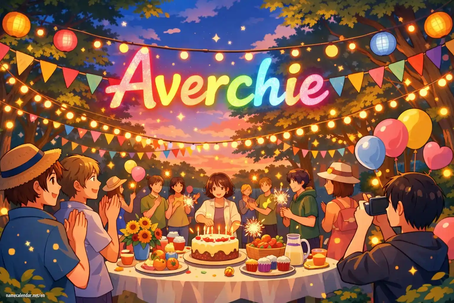 Celebration of name day and name - Averchie