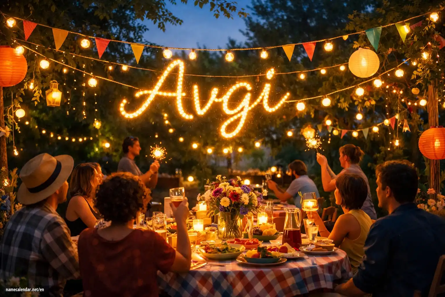Celebration of name day and name - Avgi
