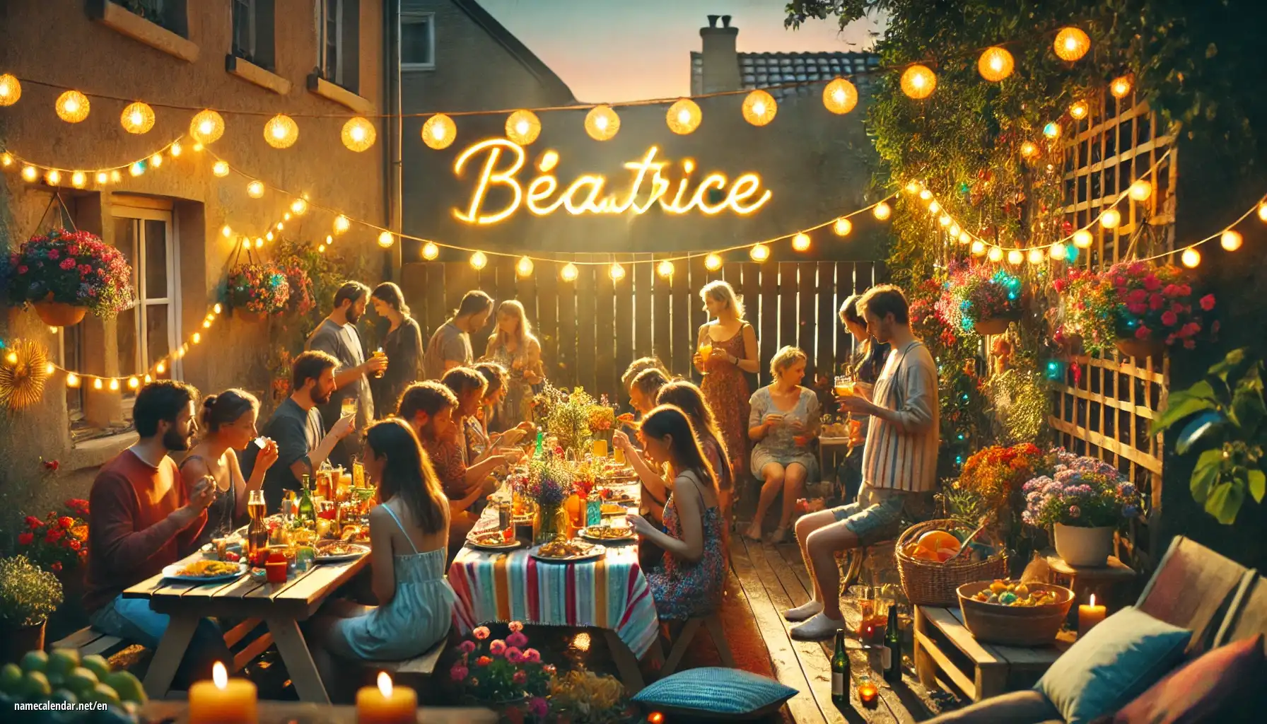 Celebration of name day and name - Béatrice