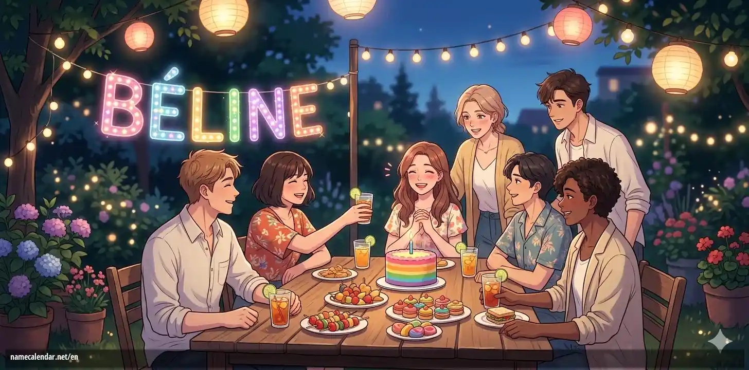Celebration of name day and name - Béline