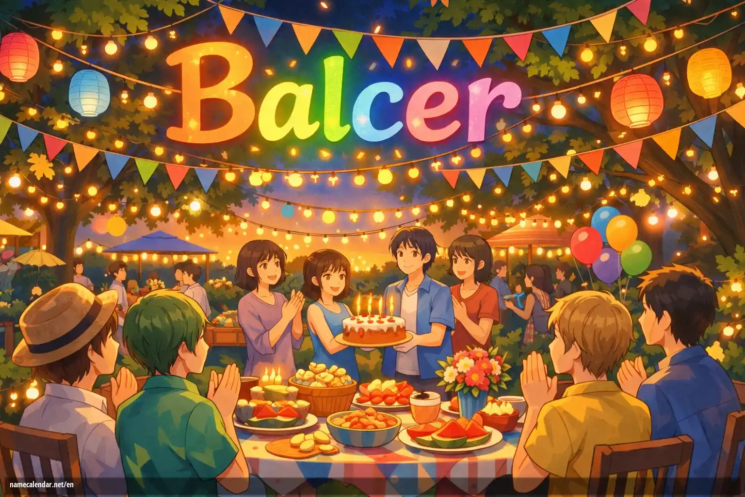 Celebration of name day and name - Balcer