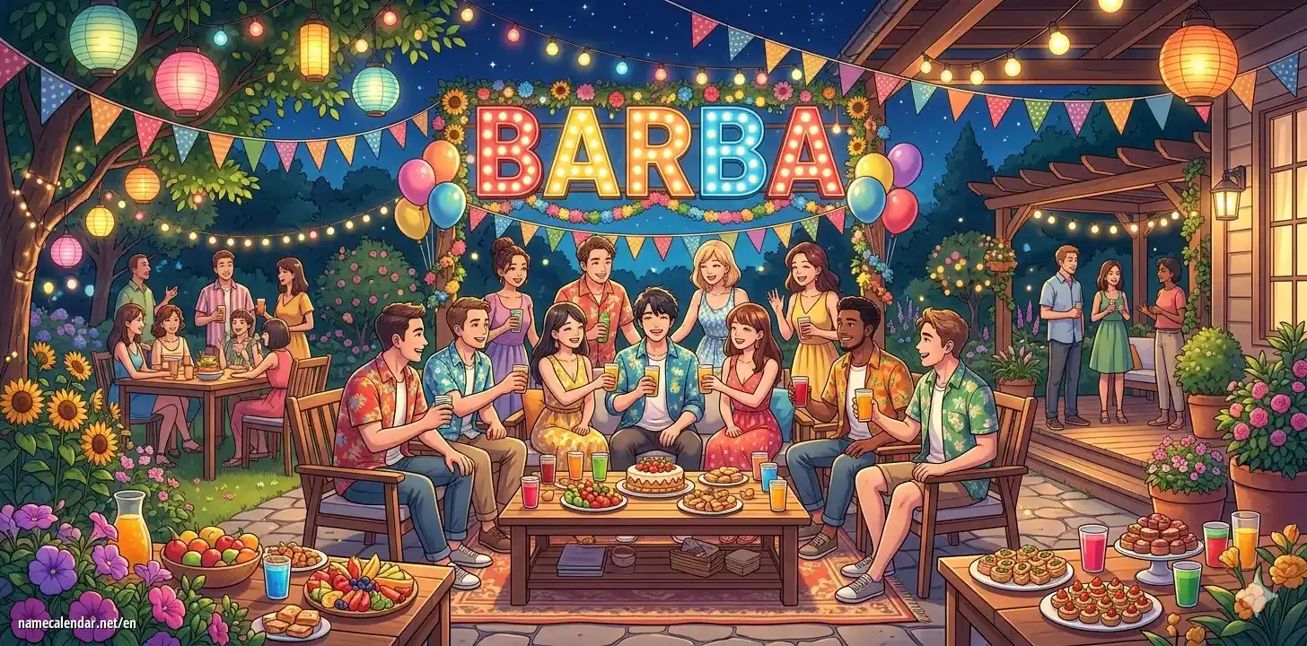 Celebration of name day and name - Barba