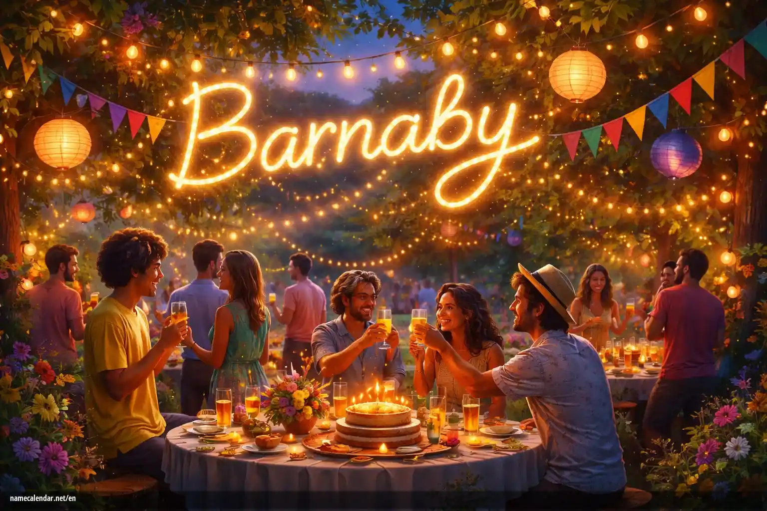 Celebration of name day and name - Barnaby