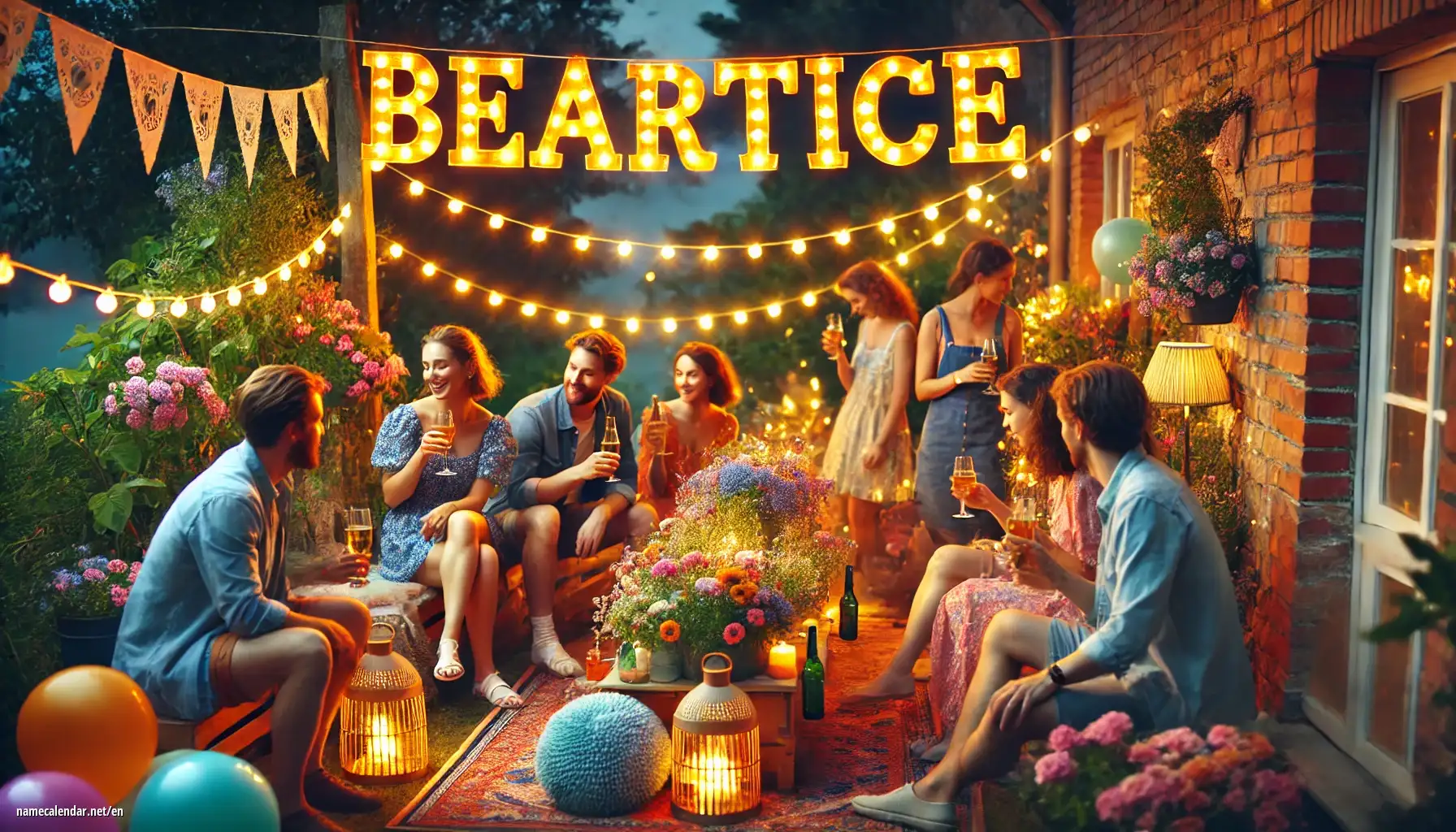 Celebration of name day and name - Beatrice