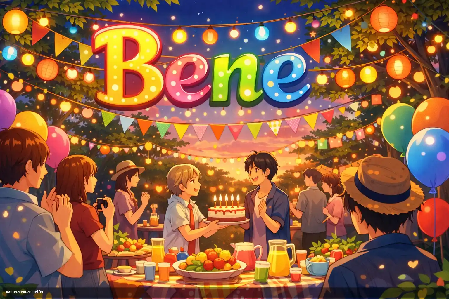 Celebration of name day and name - Bene