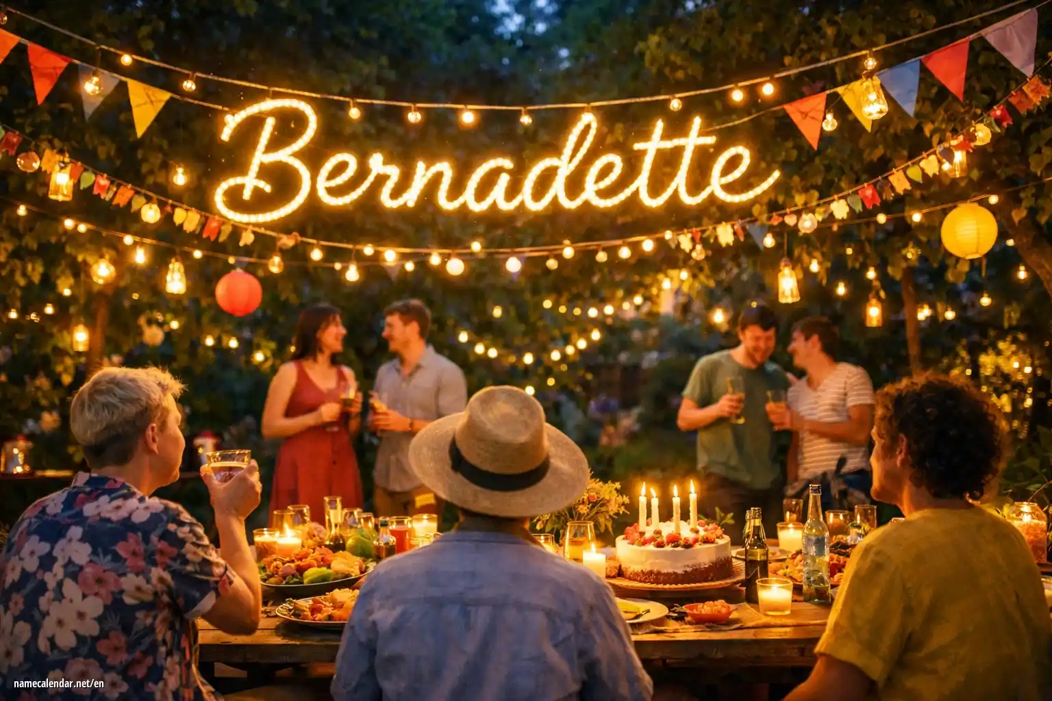 Celebration of name day and name - Bernadette
