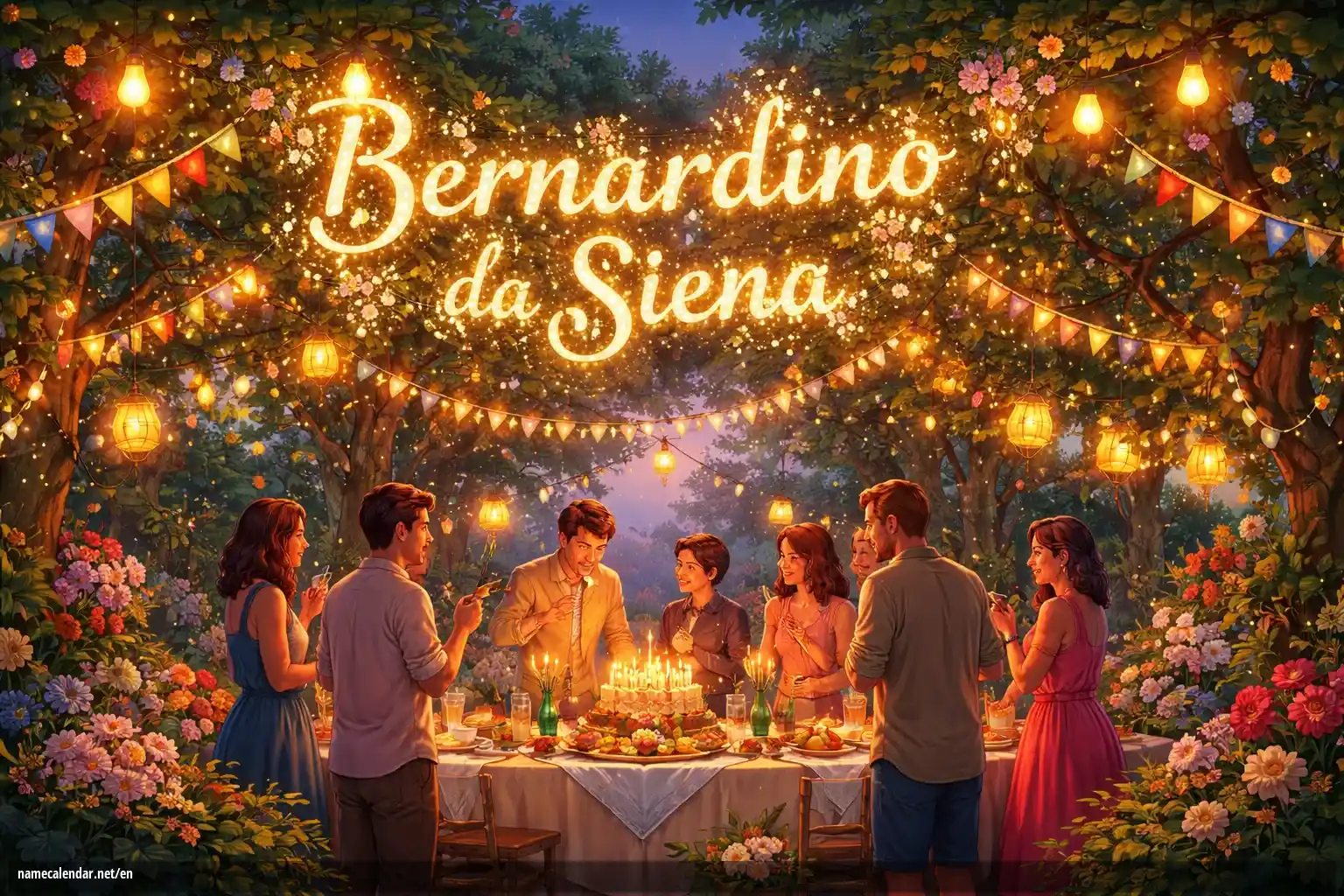 Celebration of name day and name - Bernardino da Siena