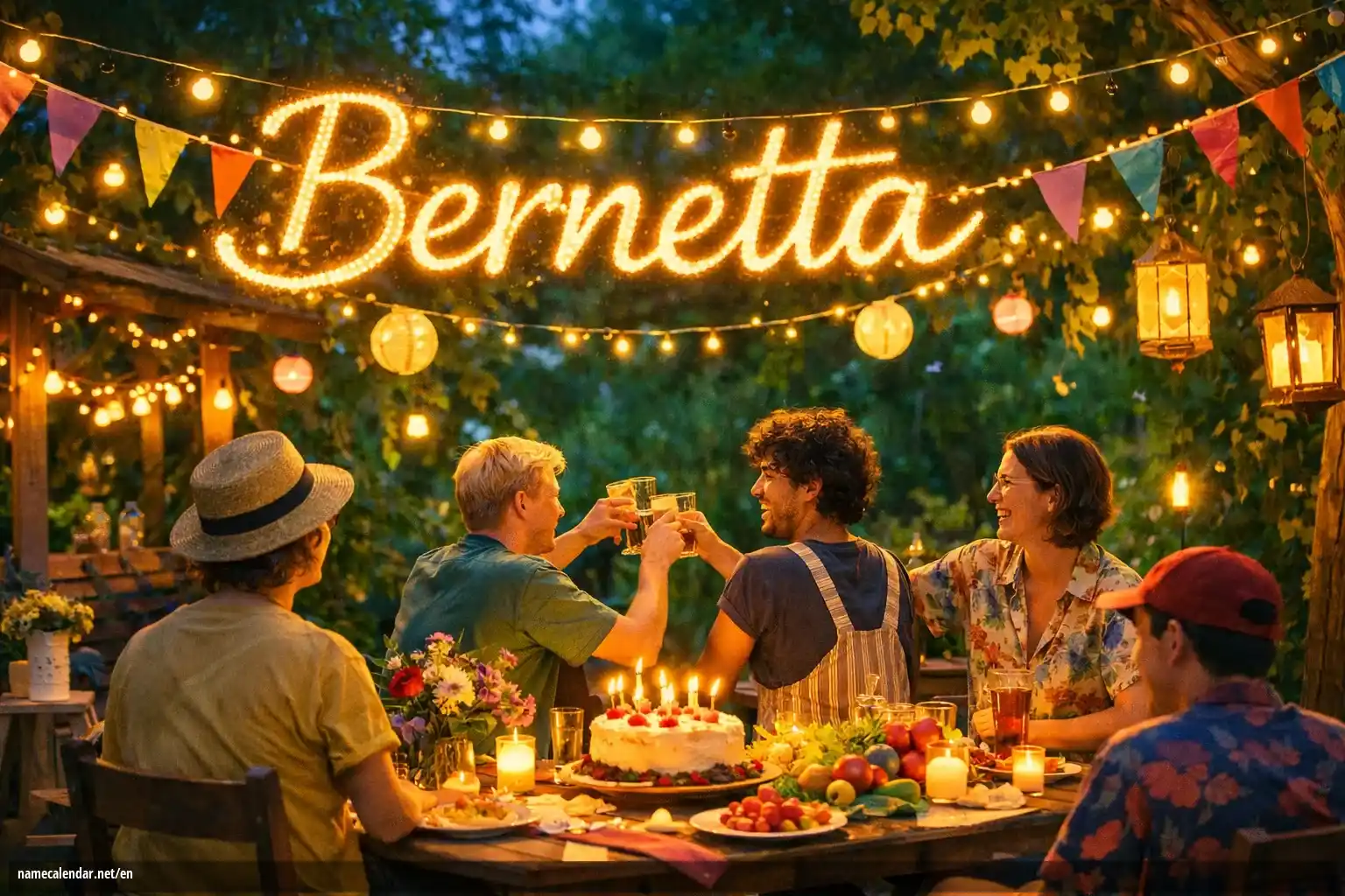 Celebration of name day and name - Bernetta