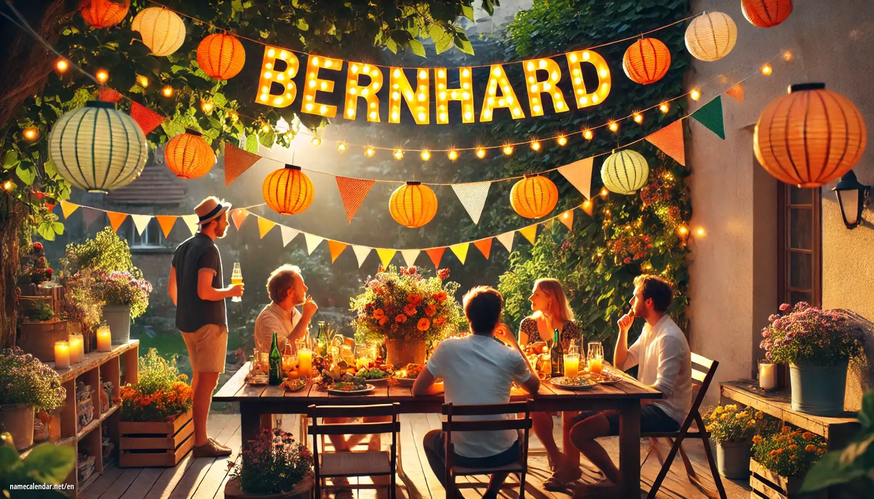 Celebration of name day and name - Bernhard