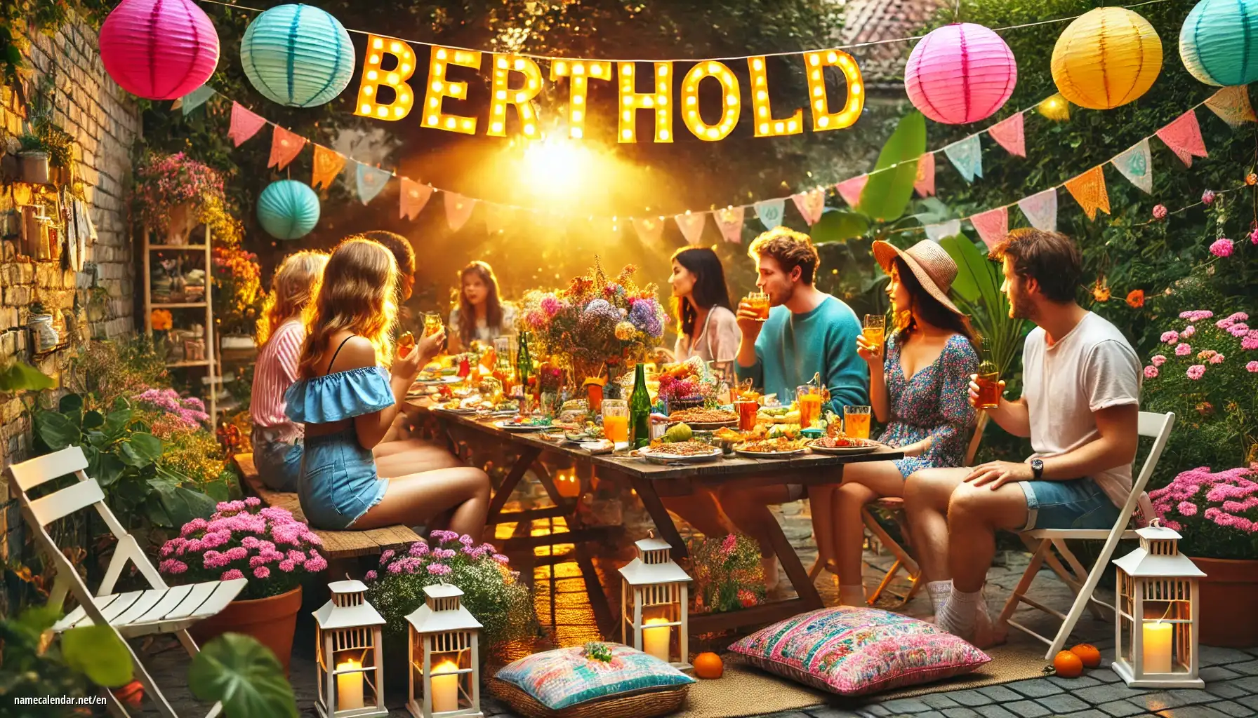 Celebration of name day and name - Berthold