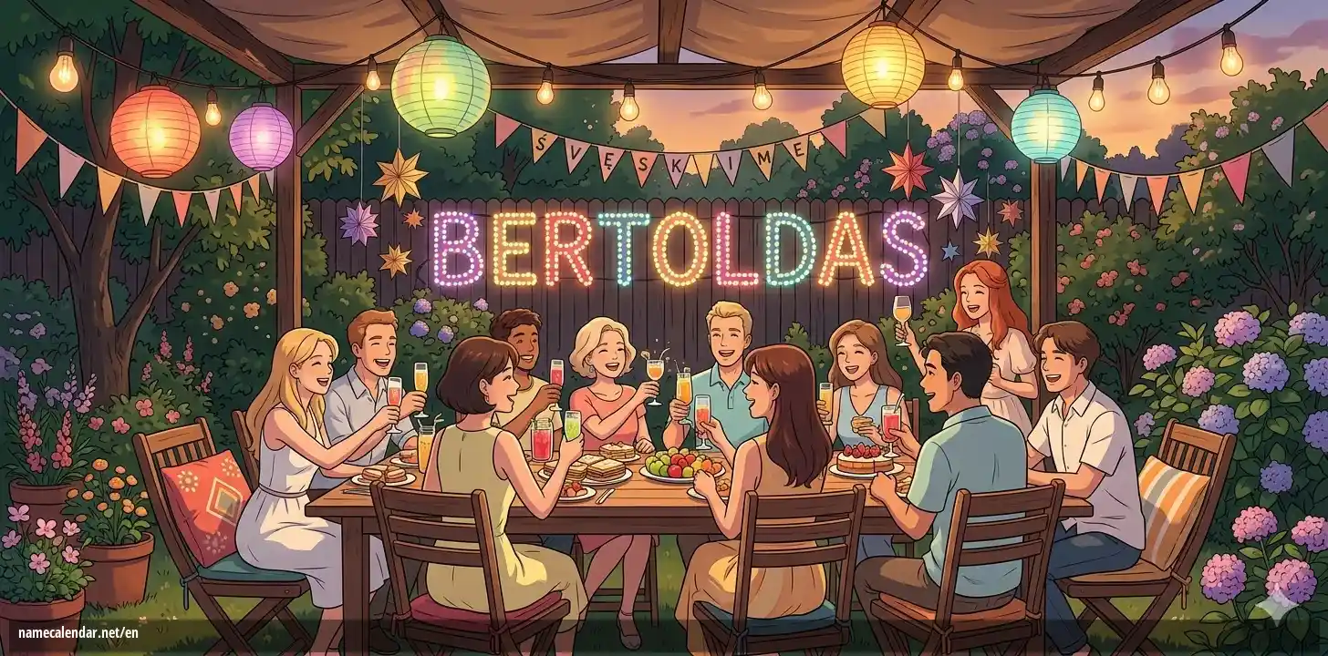 Celebration of name day and name - Bertoldas