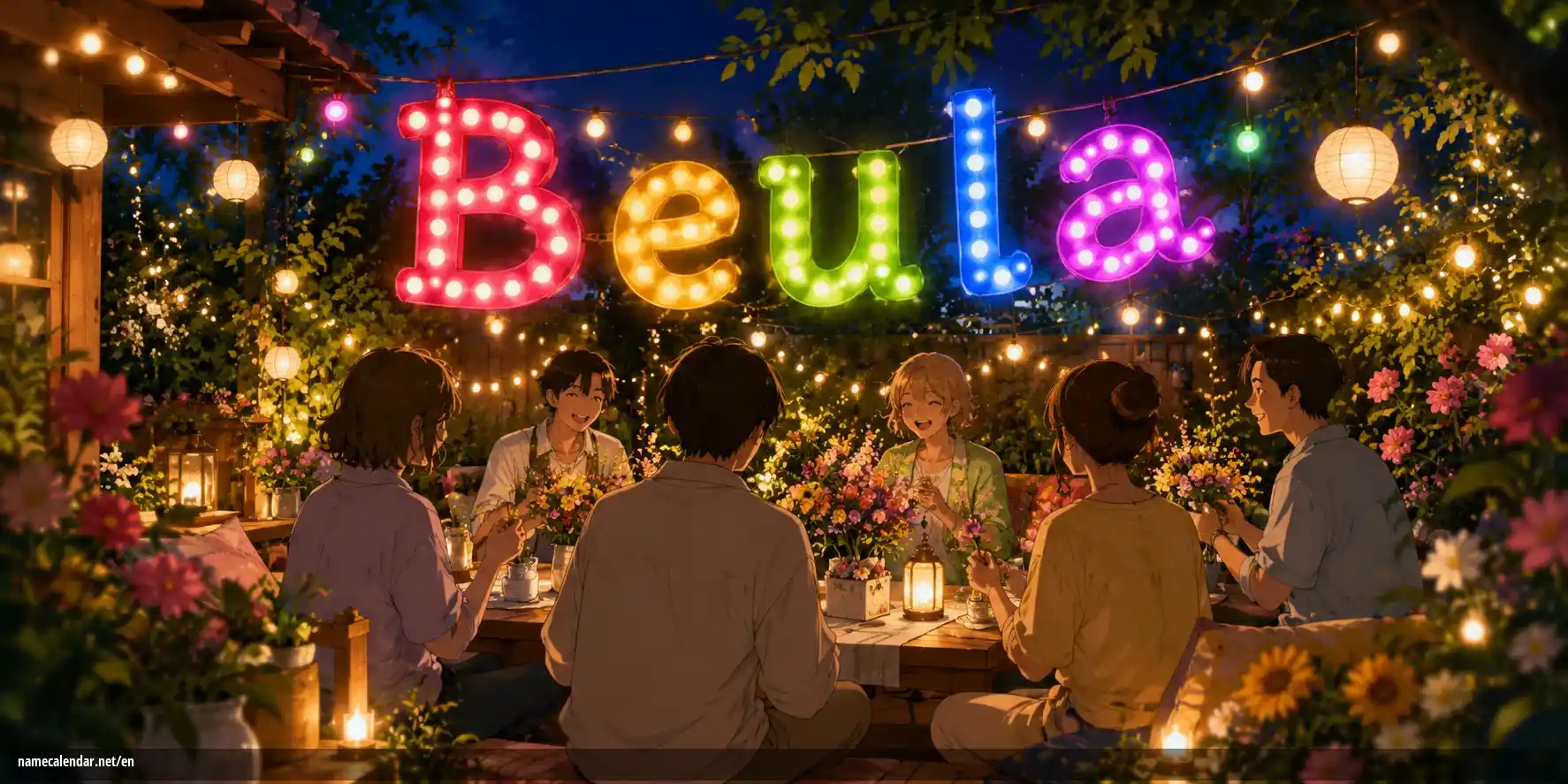 Celebration of name day and name - Beula