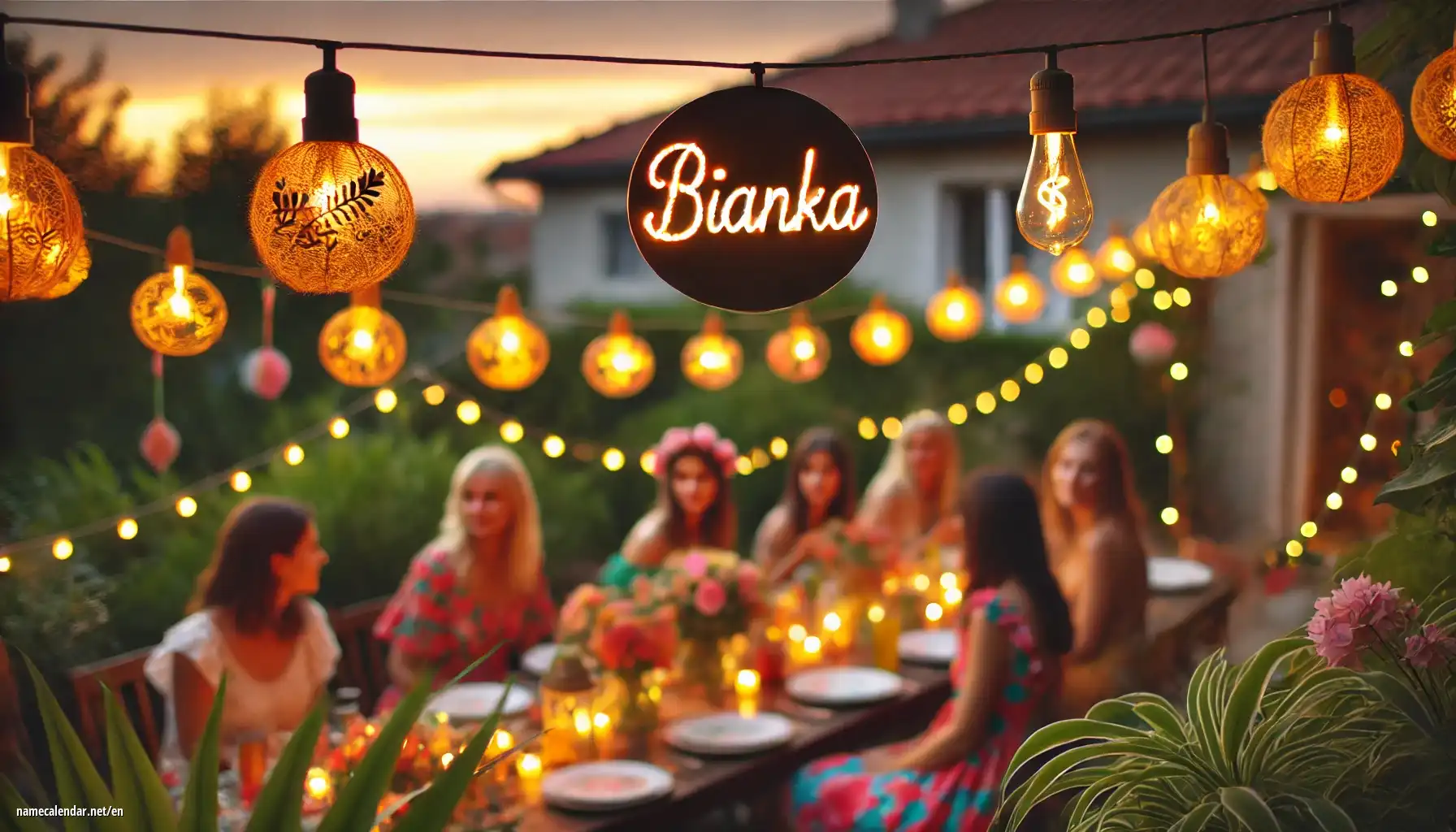 Celebration of name day and name - Bianka