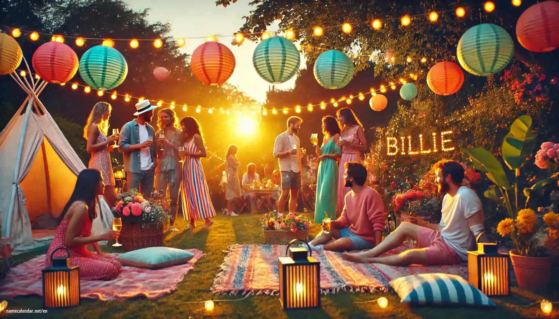 Celebration of name day and name - Billie