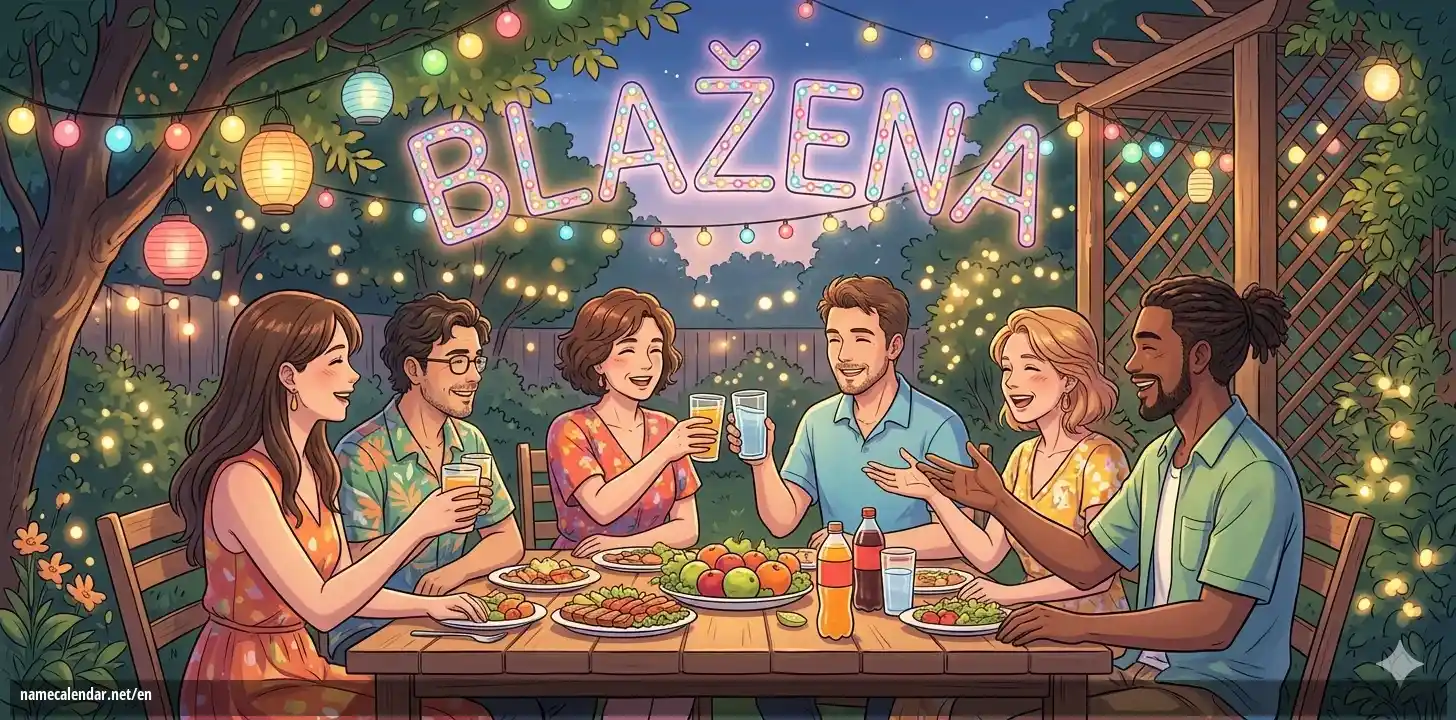 Celebration of name day and name - Blažena