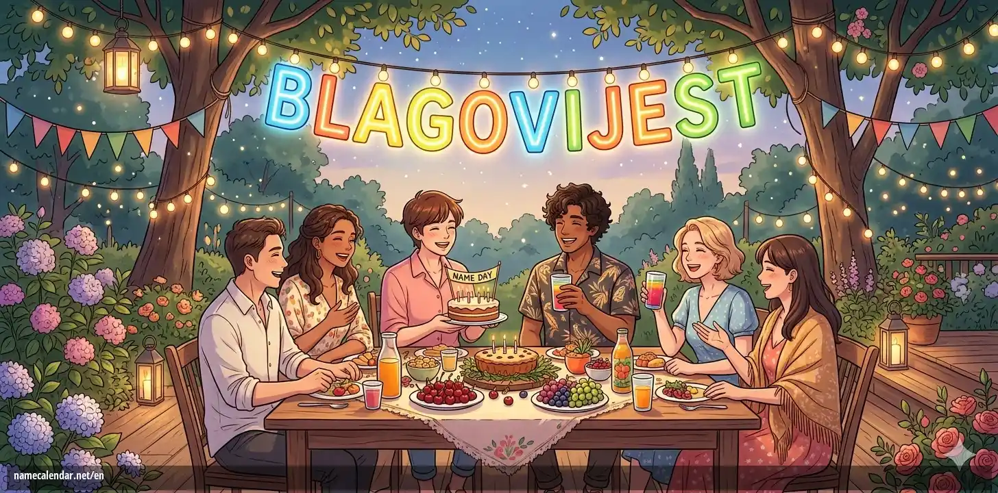 Celebration of name day and name - Blagovijest