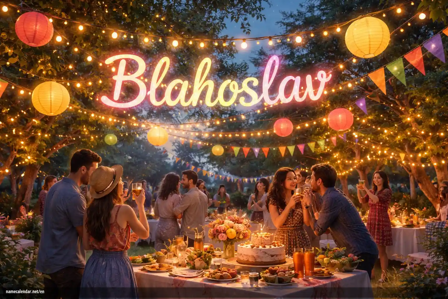 Celebration of name day and name - Blahoslav