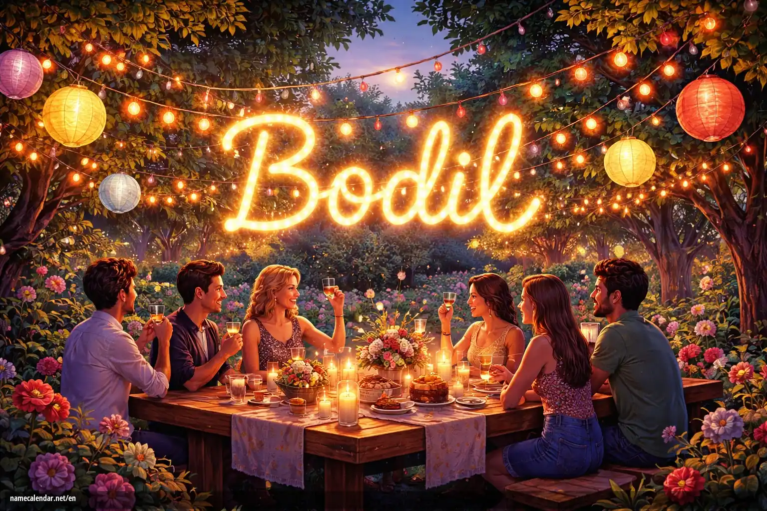 Celebration of name day and name - Bodil