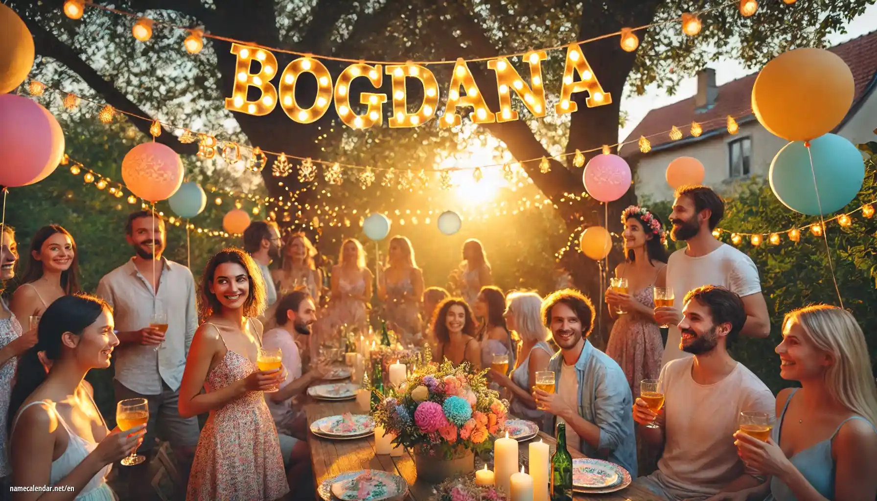 Celebration of name day and name - Bogdana