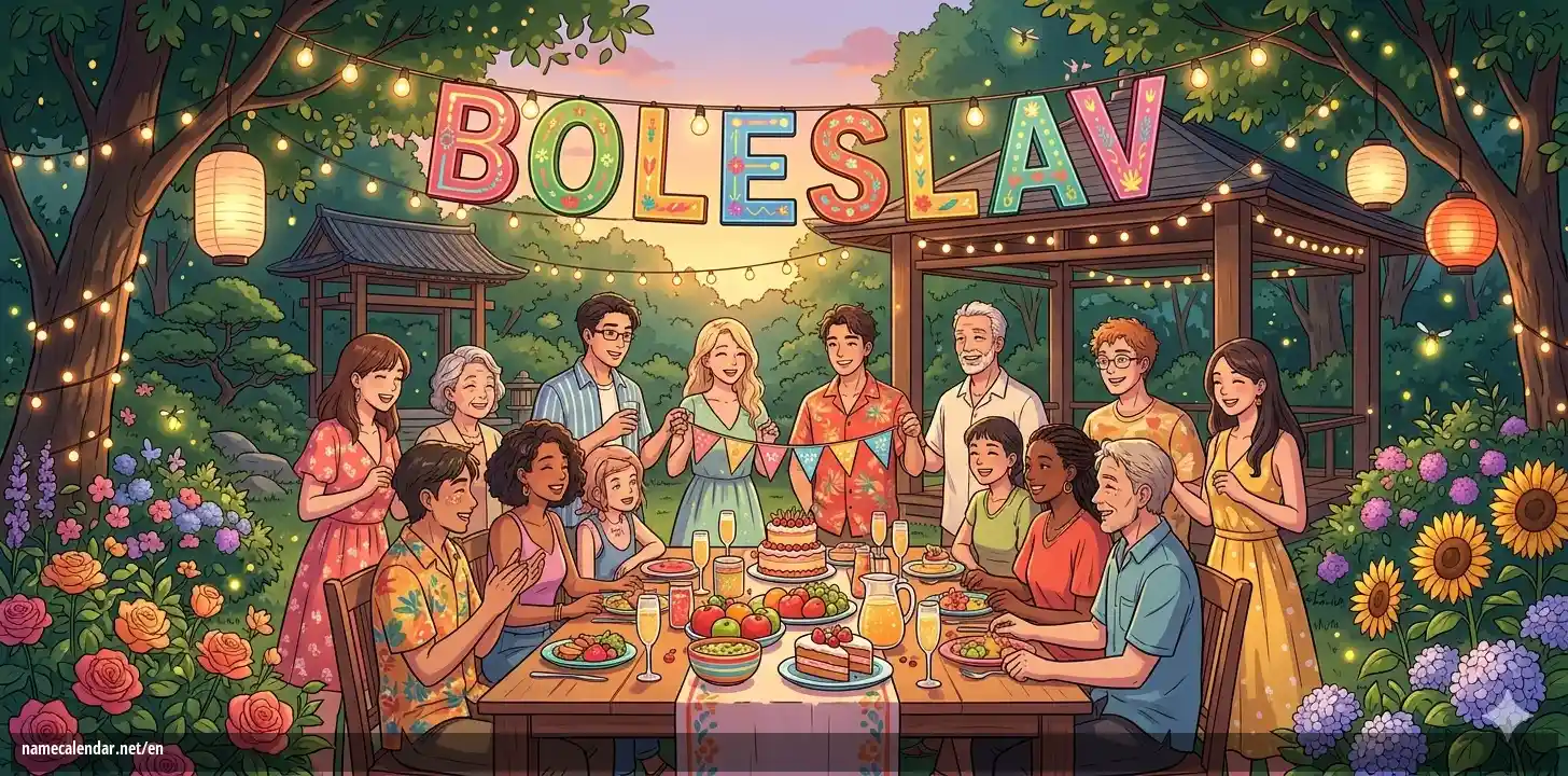 Celebration of name day and name - Boleslav