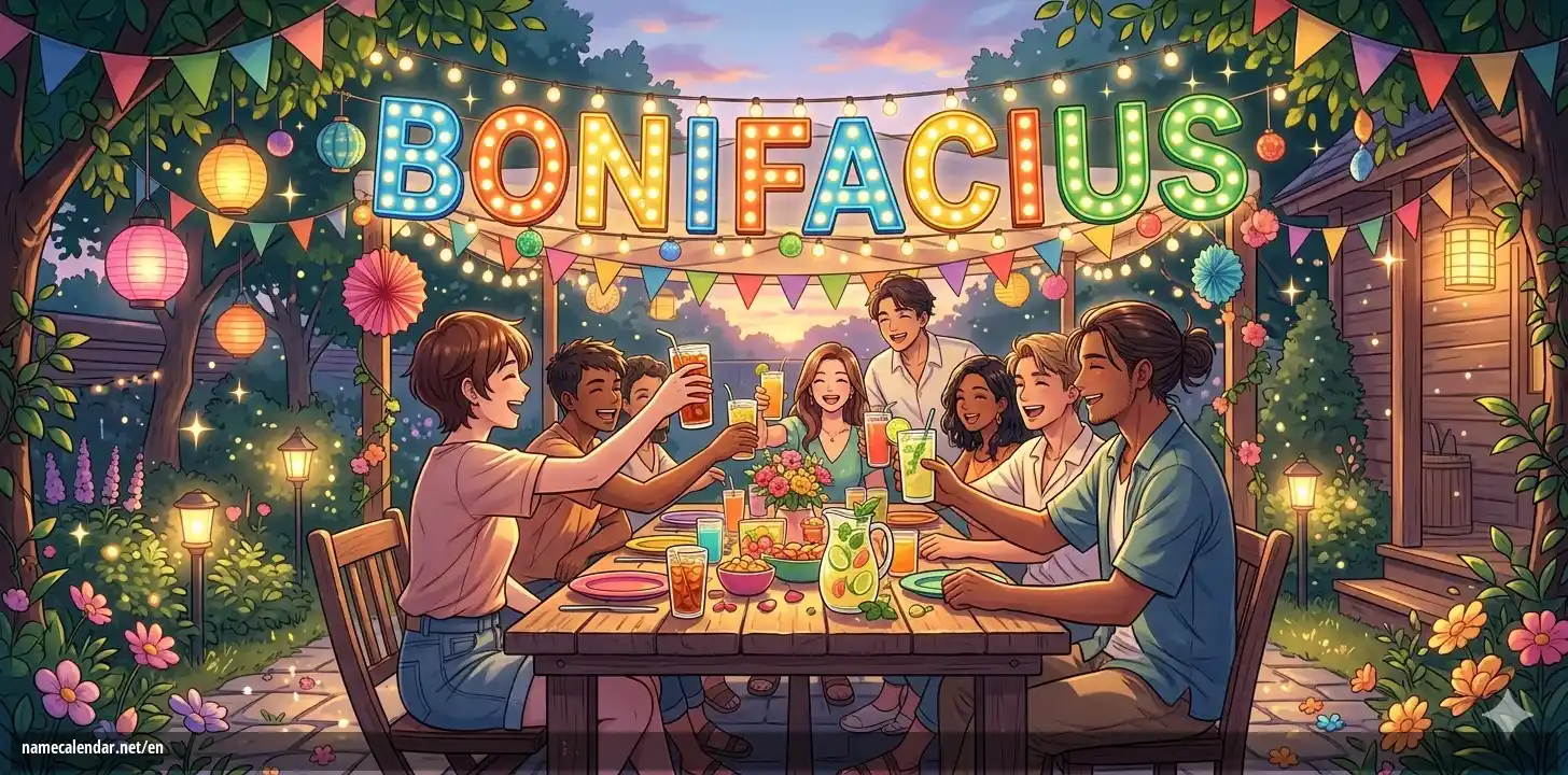 Celebration of name day and name - Bonifacius
