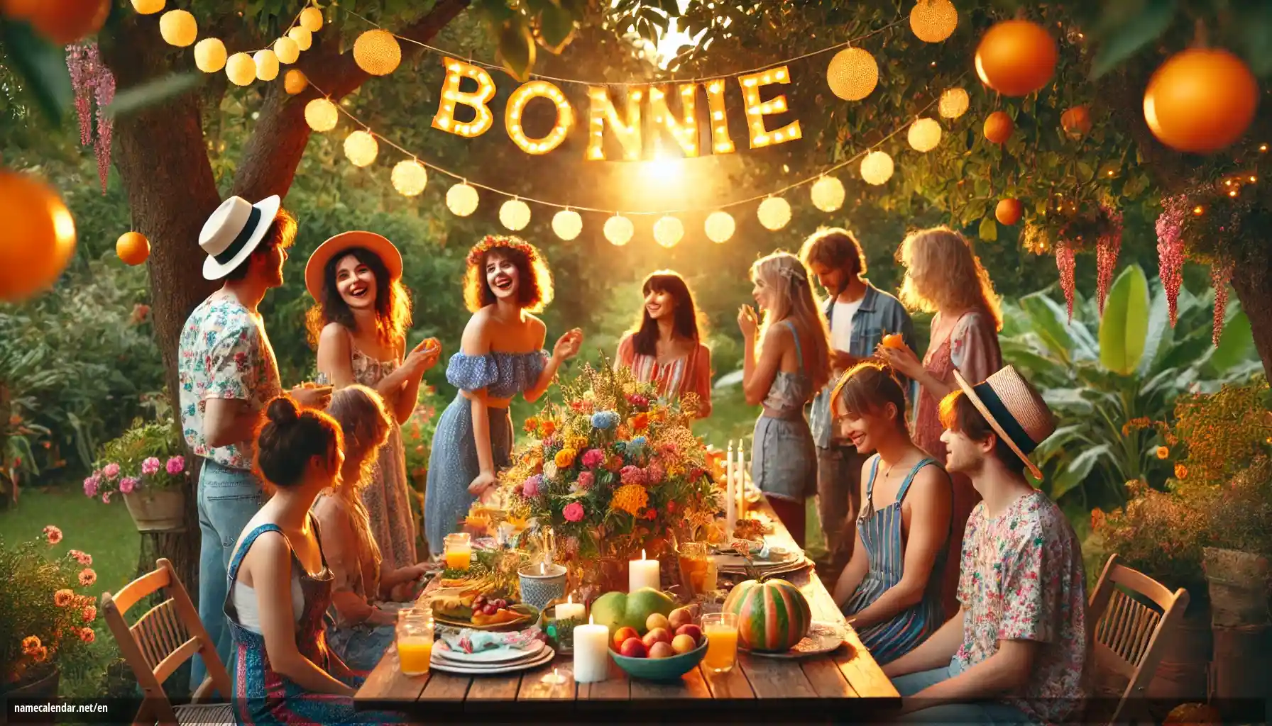 Celebration of name day and name - Bonnie