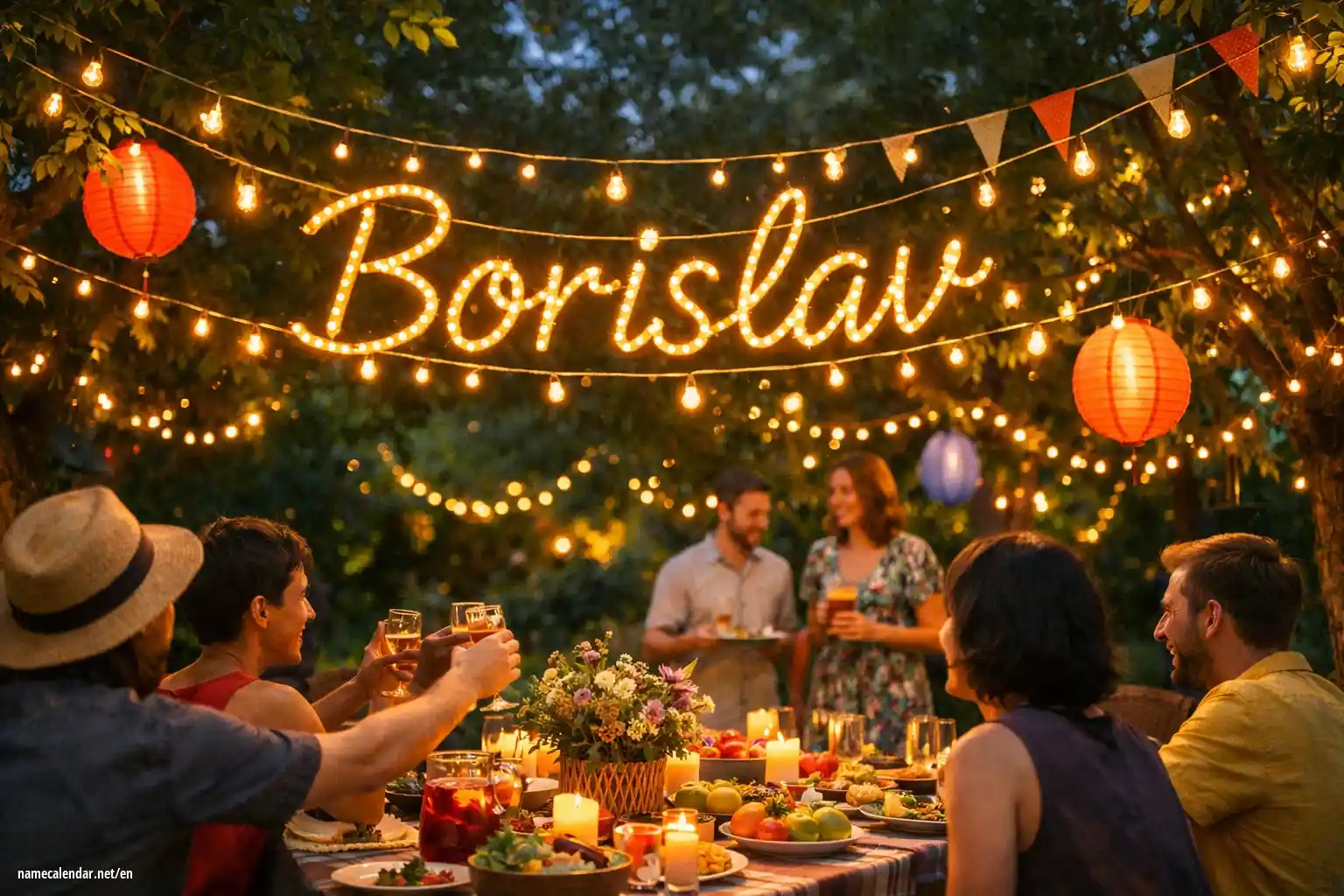 Celebration of name day and name - Borislav