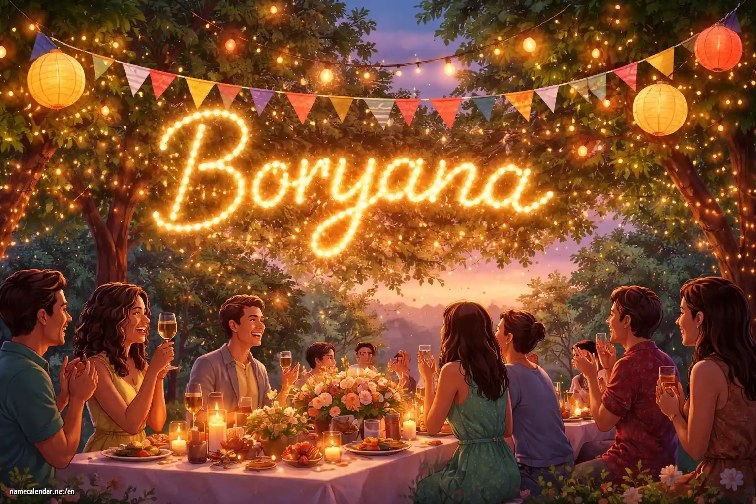 Celebration of name day and name - Boryana