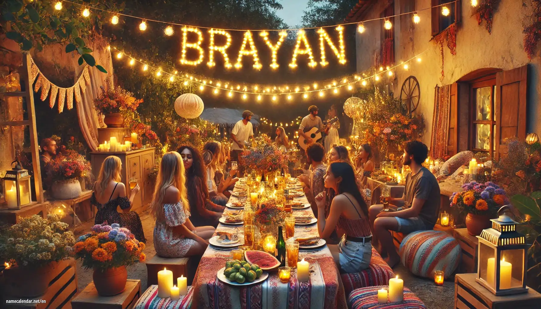 Celebration of name day and name - Brayan