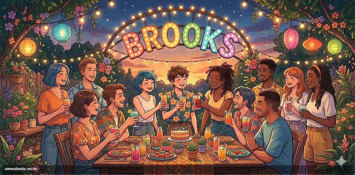 Celebration of name day and name - Brooks
