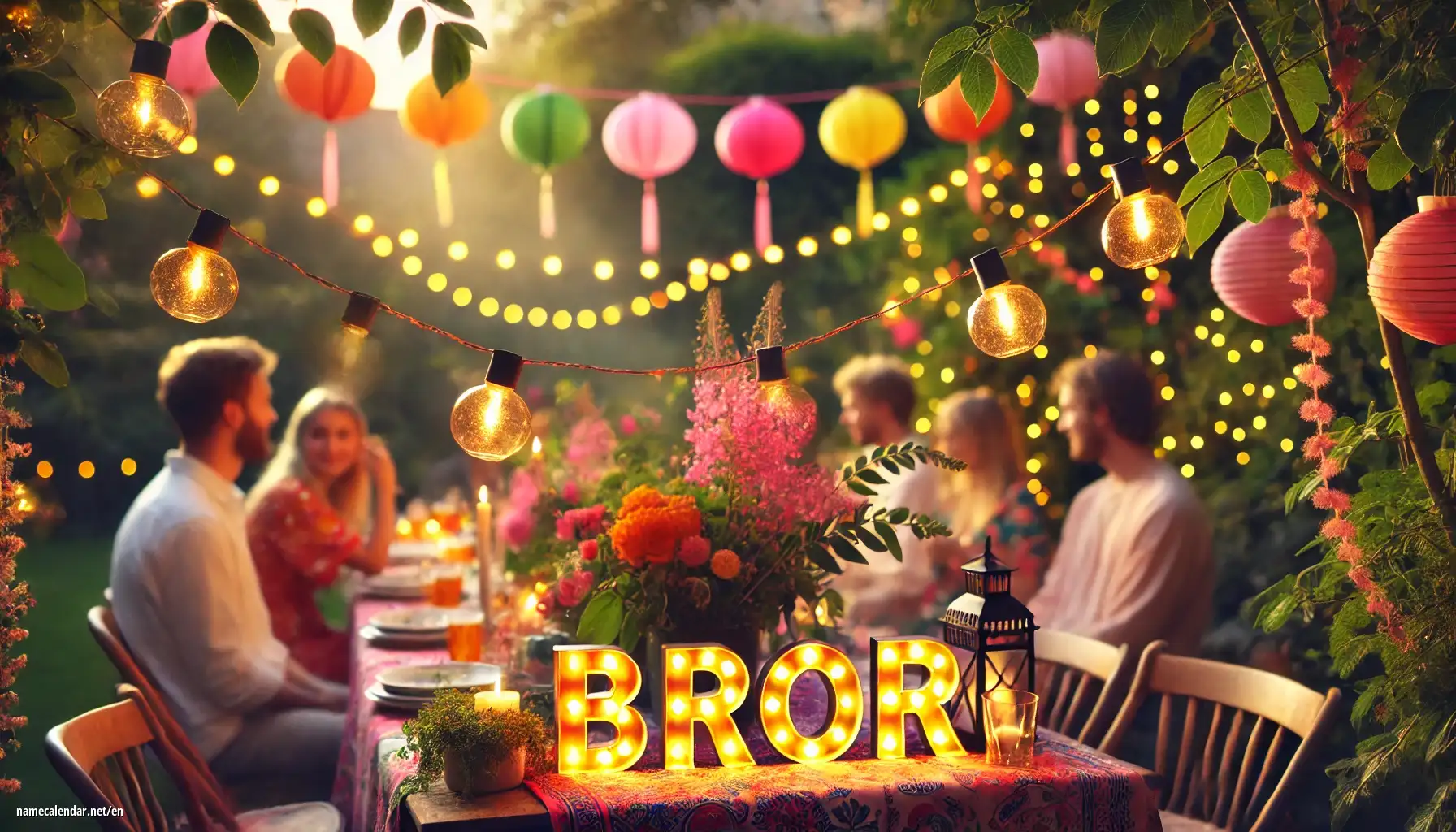 Celebration of name day and name - Bror