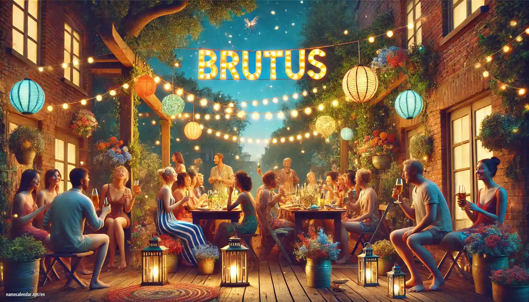 Celebration of name day and name - Brutus