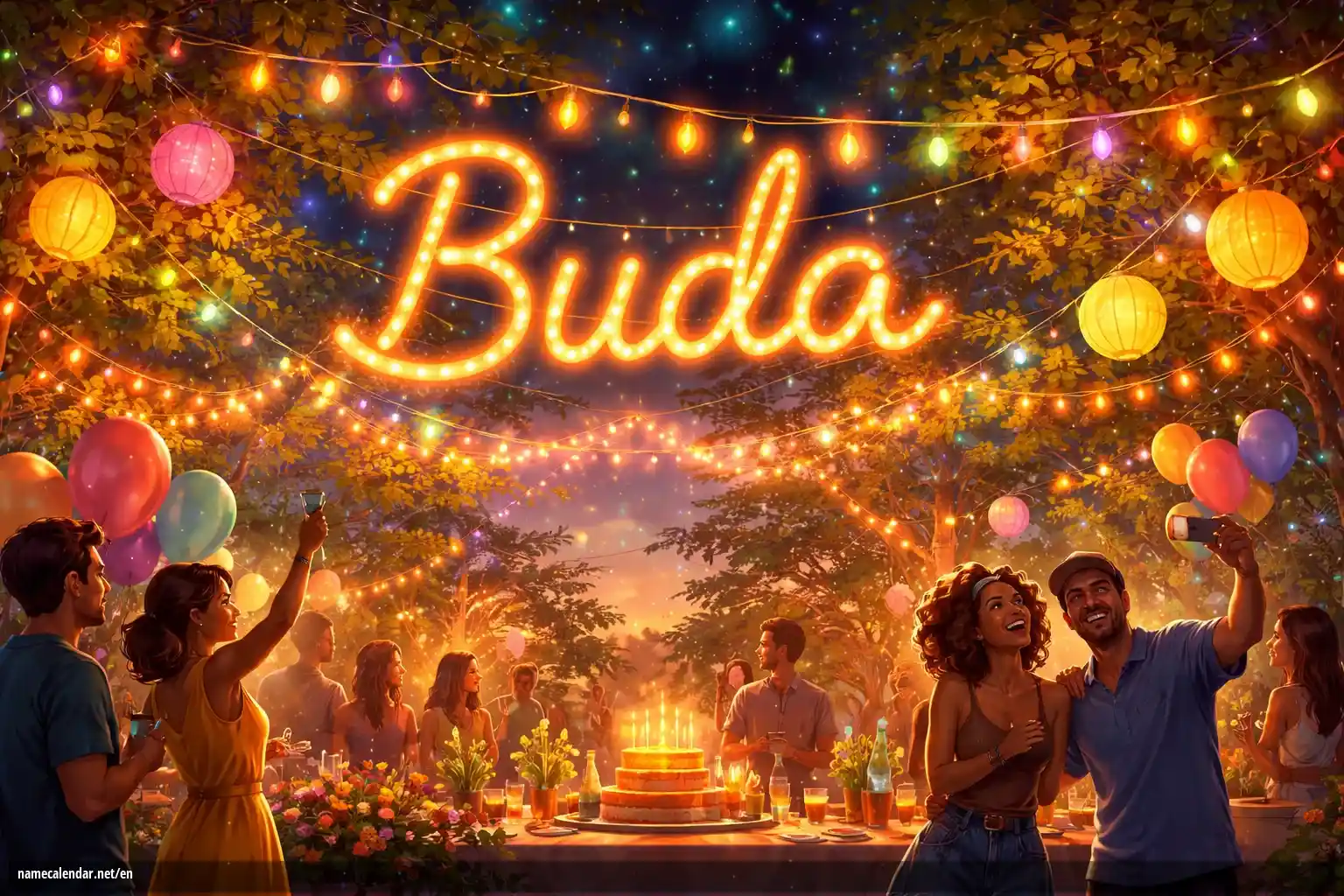 Celebration of name day and name - Buda
