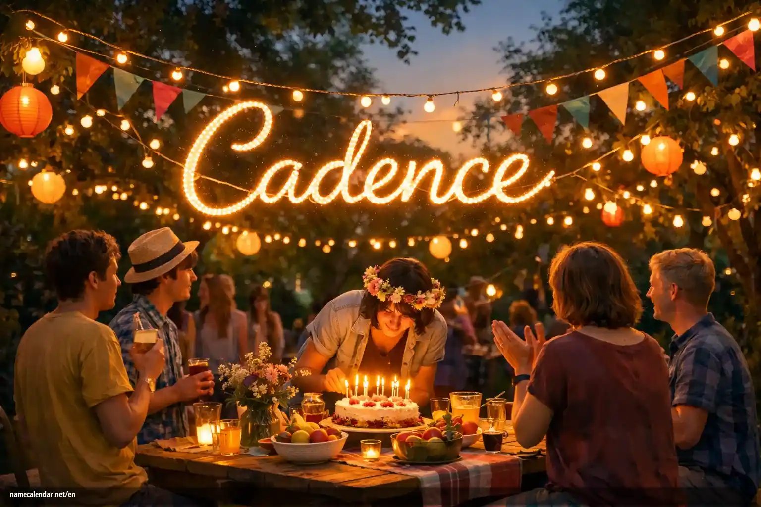 Celebration of name day and name - Cadence