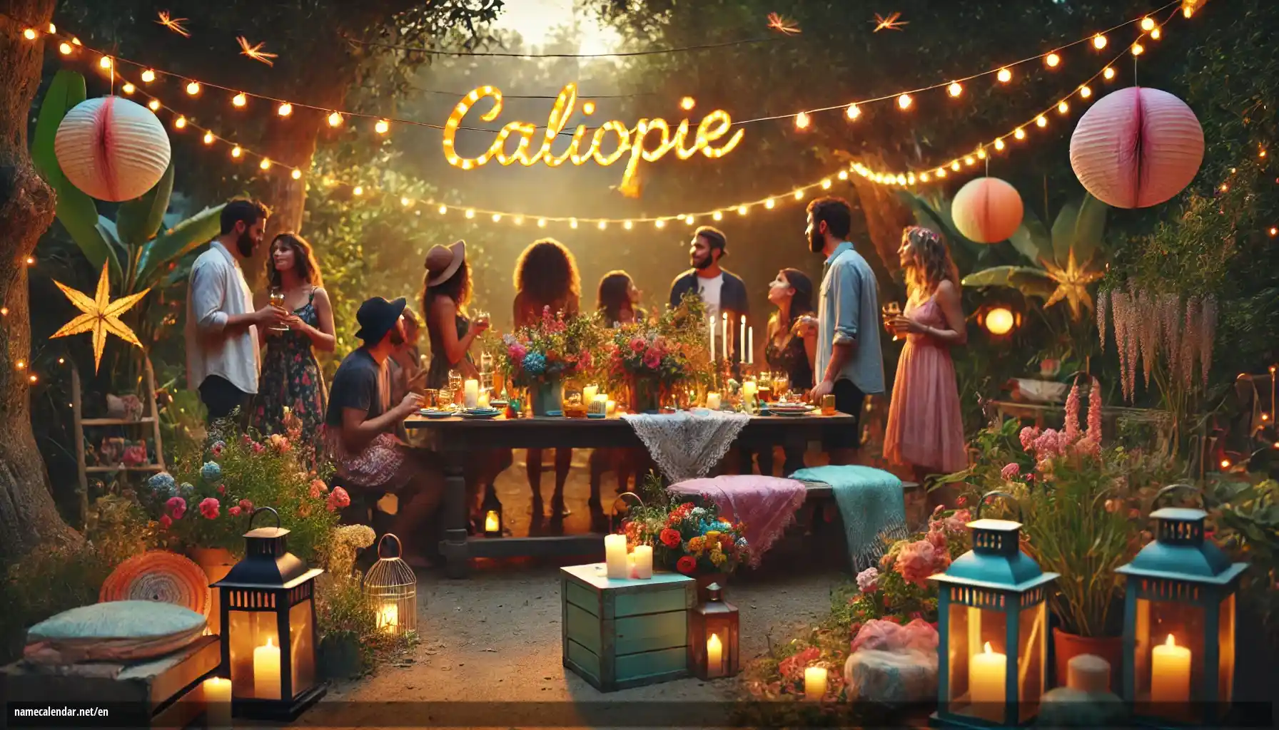 Celebration of name day and name - Caliopie