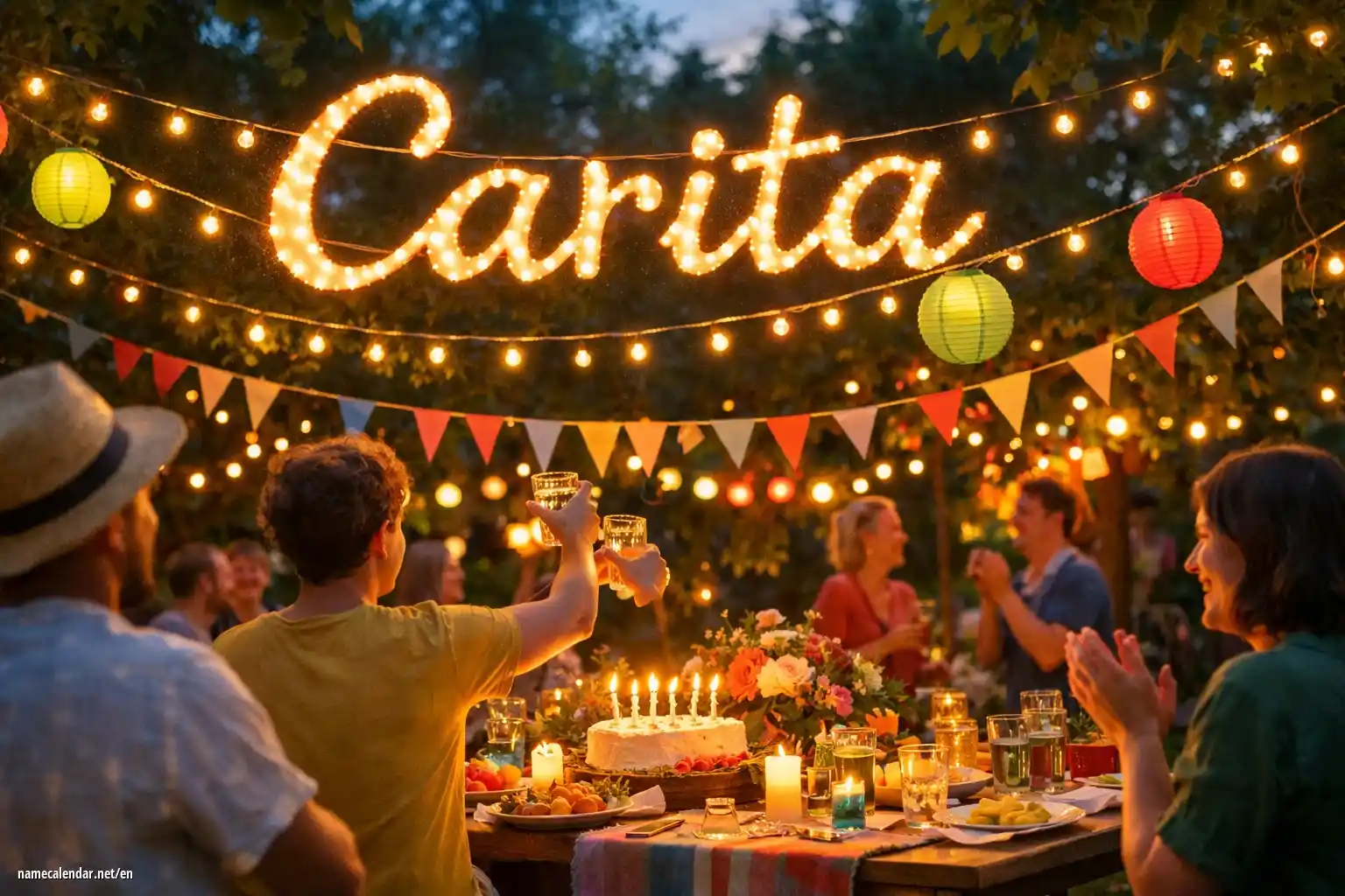 Celebration of name day and name - Carita