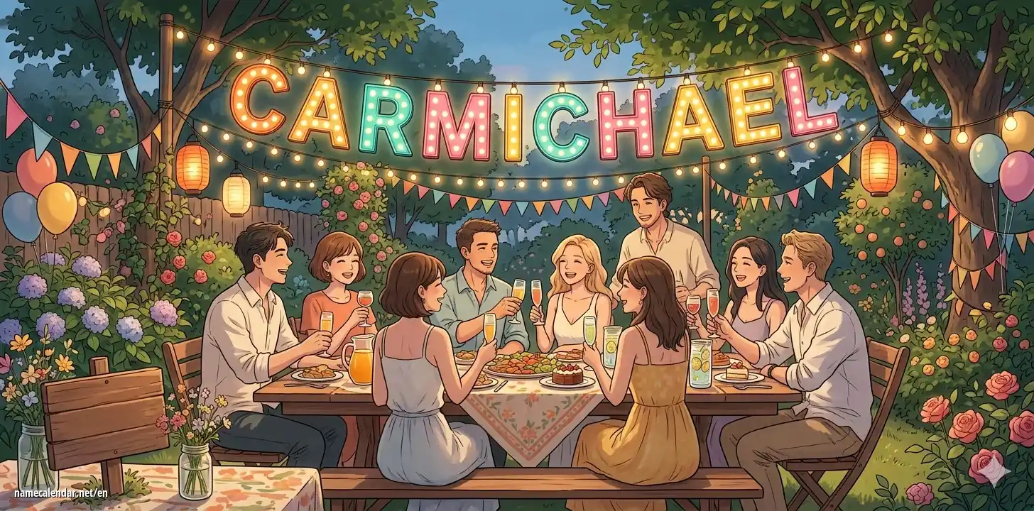 Celebration of name day and name - Carmichael