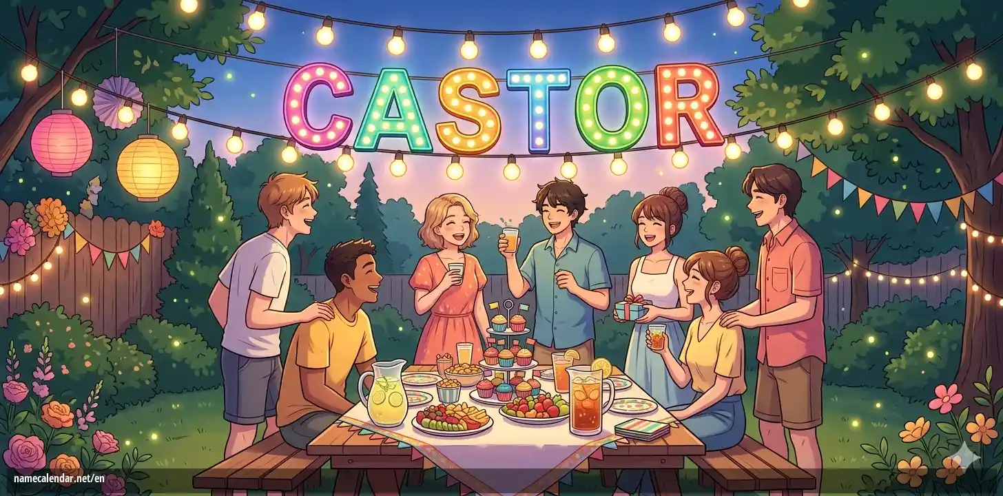 Celebration of name day and name - Castor