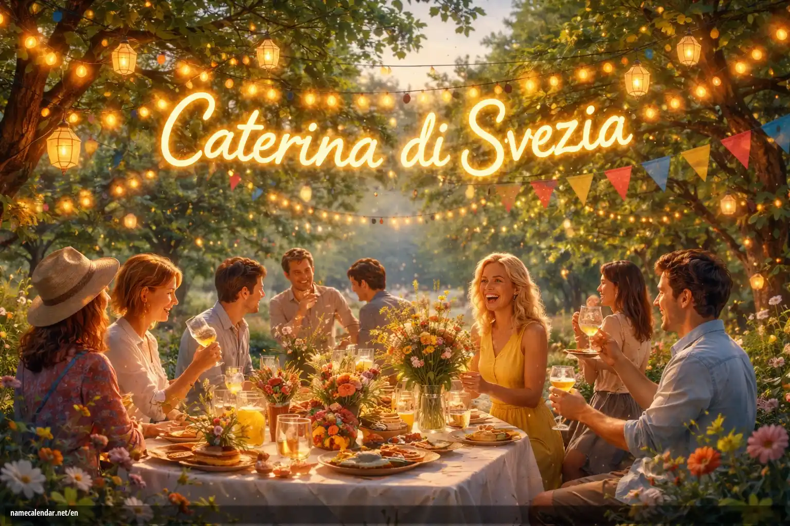 Celebration of name day and name - Caterina di Svezia
