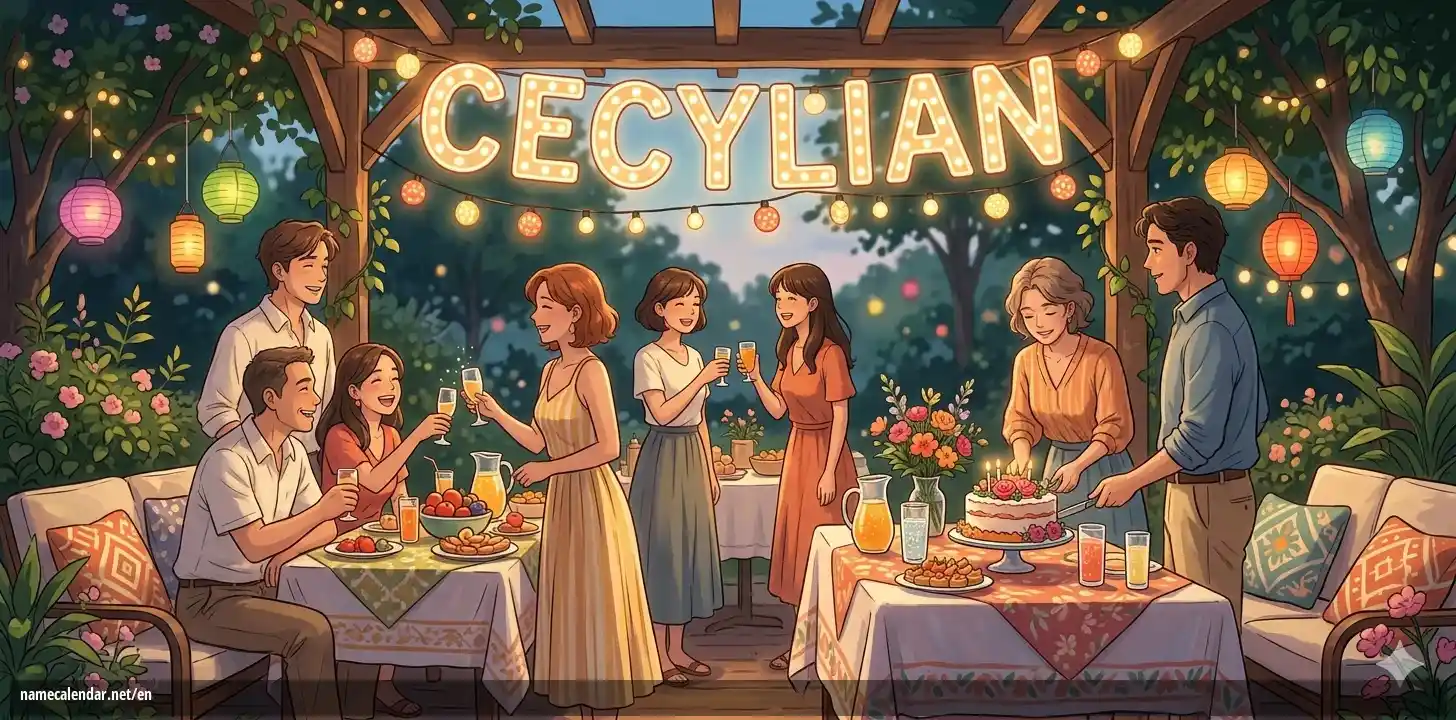 Celebration of name day and name - Cecylian
