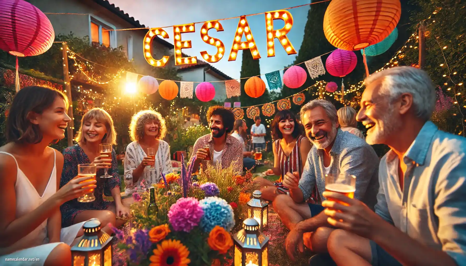 Celebration of name day and name - Cesar